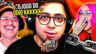 IMPOSSÍVEL NÃO RIR! Alanzoka no Chained Together com os amigos | React Alanzoka