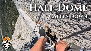 Climbing Half Dome Cables Down – Full GoPro POV Ascent + Descent Experience | Hail to the Trail