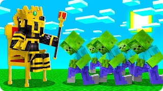 MASSI SE CONVIERTE EN EL REY DE LOS ZOMBIES EN MINECRAFT 😱