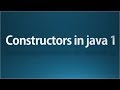 Java tutorial for beginners - 8 - Constructors 1