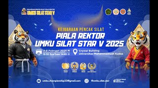 Kejuaraan Pencak SIlat Piala Rektor UMKU Silat Star V 2025 Gelanggang 1 Hari 1 Siang