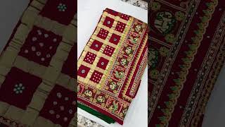 Gharchola saree|best wedding saree|shayona Ahmedabad #viral #gharchola #saree #gujrati #bride