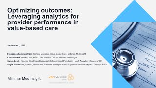 Optimizing Outcomes: Leveraging Analytics for Provider Performance in Value-Based Care