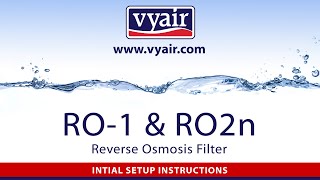 Vyair RO-1 Reverse Osmosis Filter Installation