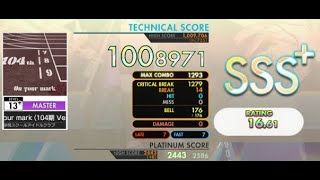 [オンゲキ] On your mark (104期 Ver.) (Master Lv. 13+) ABFB SSS+ Rank【手元付き】