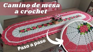 Camino de mesa a crochet modelo Mery - canal ( Yessi Crochet  )