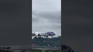 2024.2.24 台北松山機場 JA873A Boeing 787-9 All Nippon Airways STAR WARS R2-D2 彩繪機 10跑道降落