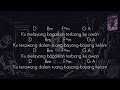 ungu bayang semu karaoke chord lyric