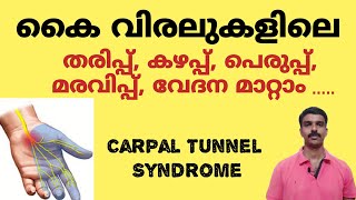 Carpal Tunnel Syndrome, കൈ വിരലുകളിലെ തരിപ്പ്, കഴപ്പ്, പെരുപ്പ്, മരവിപ്പ് , വേദന മാറ്റാം..