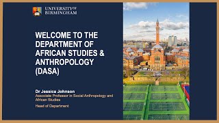 African Studies and Anthropology | Undergraduate Open Day | University of Birmingham