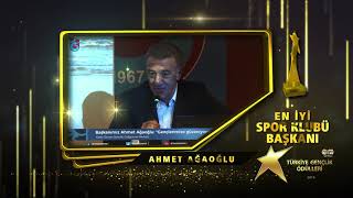 Türkiye Gençlik Ödülleri 2019 En iyi Spor Kulübü Başkanı  - Ahmet Ağaoğlu