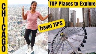 Chicago Trip Vlog Day 1 - Exploring MUST SEE Locations \u0026 Local FOOD - Travel Tips - USA TAMIL VLOGS