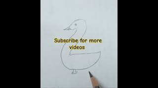 Easy trick to draw duck 🦆 💕 😘 with Number 2 #newsong #music #dance #shortsbeta #ytshorts #shorts