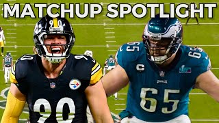 TJ Watt Vs Lane Johnson Full Matchup🔥| Week 15 NFL Highlights