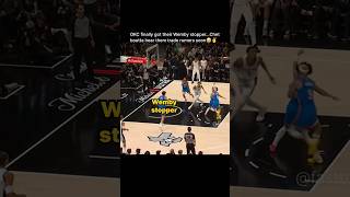 OKC got their Wemby stopper🥀 #shorts
