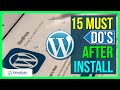 🔥 15 CRUCIAL Things  You MUST DO After Installing WordPress