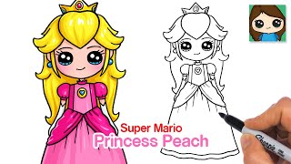 How to Draw Princess Peach | The Super Mario Bros. Movie