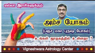 பஞ்ச மகா புருஷ யோகம் - அம்ச யோகம் @vigneshwaraastrologycenter7342