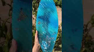 🦈 🌊 Resin Surfboard! See description for discount codes and links ✨ #diy #epoxy #resin #ocean