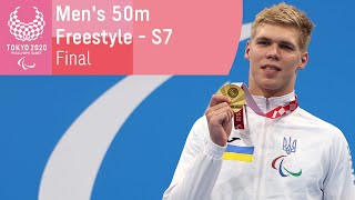 Men's 50m Freestyle - S7 | Final | Swimming | Tokyo 2020 Paralympic Games