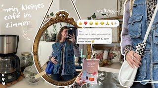 mein kleines café im zimmer, büchershopping und solodates ✨ softvlog