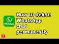 How to delete WhatsApp chat permanently (From Google Drive and phone)