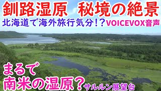 サルルン展望台という釧路湿原の秘境の絶景を見に夏の快晴の最中　JR釧網本線で行ってきた