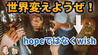 wishは意識高い系飲み会の動詞【カタルシス英文法】#32