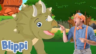 ROAR! Dinosaur Song | Blippi | Sing With Blippi | Funny Videos & Songs