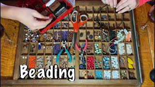 ASMR Request/Making Jewelry (Soft Whispering only) Beading necklaces/Introduing daughter Briana!