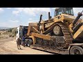 Loading And Transporting The Caterpillar D9N Bulldozer - Fasoulas Heavy Transports