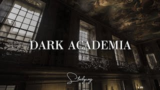 A Dark Academia | You're studying in a haunted library with ghosts ( classic piano & Rain sounds)