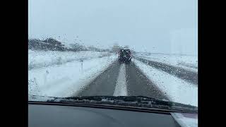 雪の見附市から三条市　早送り