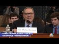 highlights constitutional experts testify in trump impeachment nbc news now