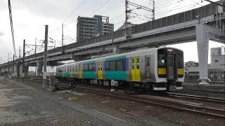 『キハE130系(回送)』2017/6/10(JR水郡線・KY(郡山車両センター)) #本日のKY