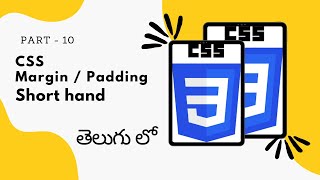 10. Margin & Padding Short Form || CSS Tutorial for Beginners in Telugu