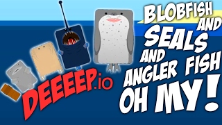 Deeeep.io -  NEW ANIMALS! (Anglerfish, seal, worm, and more!!) | Let's Play Deeeep.io Gameplay