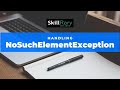 How to handle NoSuchElement Exception in Java Selenium