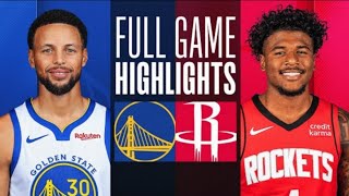Golden State Warriors vs Houston Rockets  Game Highlights | NBA LIVE TODAY