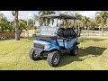 Club Car Precedent | Alpha Body | Golf Cart | 4 Passenger | Blue