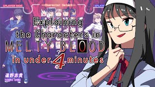 Explaining the characters in Melty Blood in under 4 mins