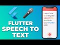 Flutter Speech to Text App Tutorial | Voice Recognition