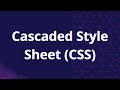 Cascaded Style Sheet (CSS)