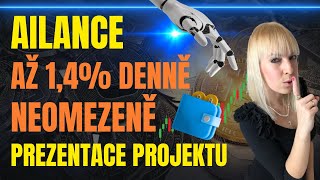 AILANCE až 1,4% pasivní zisk denně neomezeně 💰 Informace a průzkum krypto projektu AILANCE.APP ✅