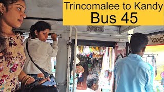 A bus 45 from Trincomalee to Kandy Sri Lanka