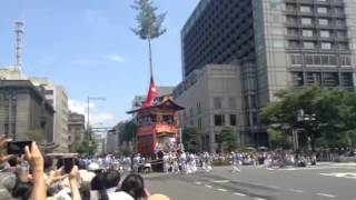 祇園祭 後祭 山鉾巡行 南観音山 辻回し 河原町御池 (2015/7/24)