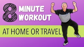 Best 8 Minute At Home Or Traveling Cardio Workout!!