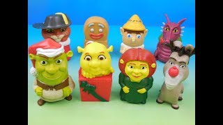 2007 Shrek The Third Set Of 8 Mcdonalds Happy Meal Kids Movie Toys Video Review