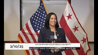 Mayor Bowser Holds Media Availability, 2/10/25