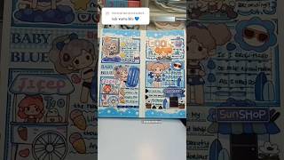 ASMR Aesthetic Blue Journal New Momo Sticker | Journal Ideas Cute Kawaii Sticker #journal #shorts